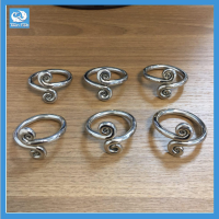 ส่งฟรี  ห่วงรัดผ้าเช็ดปาก ลายก้นหอย 2 ด้าน 6 ชิ้น/ชุด  NAPKIN RING # TWIN FISH รหัส NR-1