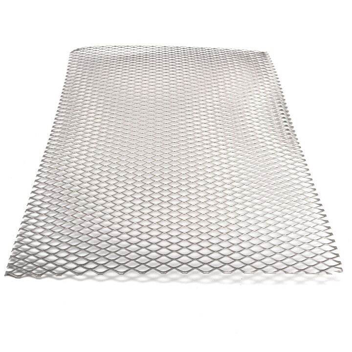 1pc Metal Titanium Mesh Sheet Heat Corrosion Resistance Silver Perforated Titanium Sheet