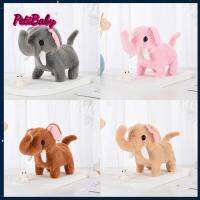 PETIBABY ของเล่นของเล่นที่มีเสียงผ้ากำมะหยี่อิเล็กทรอนิกส์ไฟฟ้าสำหรับเด็ก,ตุ๊กตา Stitch รูปช้างช้างอิเล็กทรอนิกส์