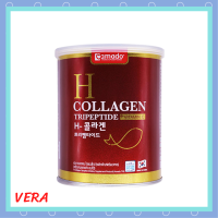 ** 1 กระปุก ** Amado H Collagen Tripeptide + Vitamin C อมาโด้ เอช คอลลาเจน กระป๋องแดง ขนาดบรรจุ 110.88 g. / 1 กระป๋อง