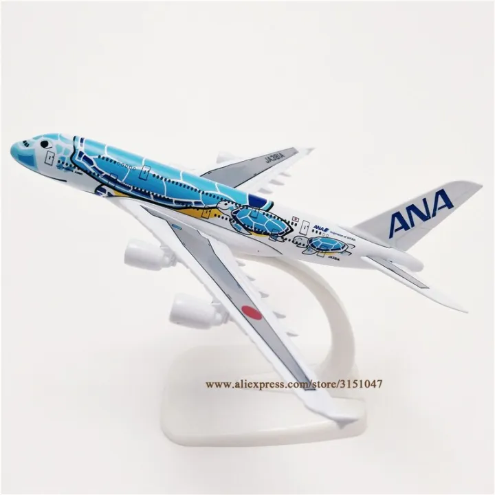 NEW 16Cm Alloy Metal Japan Air ANA Airbus A380 Cartoon Sea Turtle ...