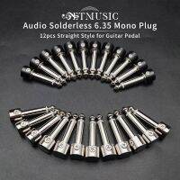 【CW】 12Pcs Strait Audio Solderless 6.35 Plug Solder Effect