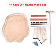 Ammoon Ngón Tay Cái Đàn Piano 17 Phím Với Điều Chỉnh Búa Gối Gỗ Và Ốc Vít