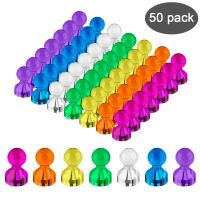 50Pcs/Set 11x17mm Fridge Magnetic Thumbtack Noticeboard Skittle Pin Office Whiteboard Notes Magnet Sticker