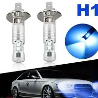 2ชิ้น H1 LED ไฟหน้าหลอดไฟชุด100วัตต์8000พันน้ำแข็งสีฟ้าไฟต่ำสูงตัดหมอกขับรถโคมไฟ Plug And Play รถกลางวันวิ่งไฟ DRL