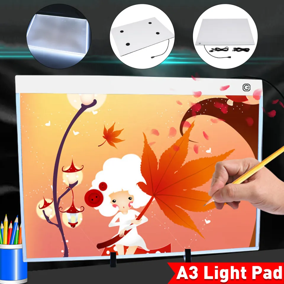 A4 LED Writing Painting Light Box Tracing Board Copy Pads Drawing Digital  Tablet