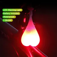 ☄ Bicycle Back Rear Tail LED Light Silicone Bike Bicycle Back Rear Tail Cycling LED Light Heart Ball Egg Lamp Bike Accessories New