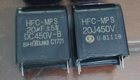 ตัวเก็บประจุเครื่องปรับอากาศ HFC-MPS 20Uf 20J450V ดั้งเดิมญี่ปุ่น20Uf 450V DC