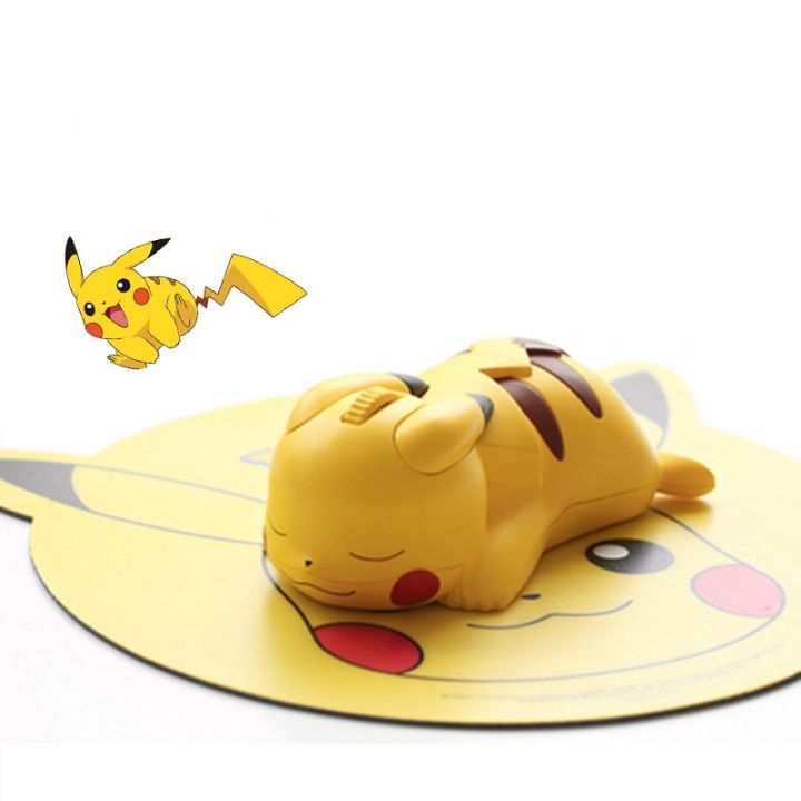 zzooi-pokemon-hobbies-computer-peripherals-pikachu-cute-bluetooth-wireless-mouse-festival-gift-for-children-action-figures-fantasy