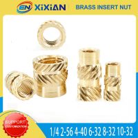 №❡✔ Brass Hot Melt Insert Nut Thread Heat Molding Double Twill Injection Embedment Nut For 3D Printer1/4 2-56 4-40 6-32 8-32 10-32