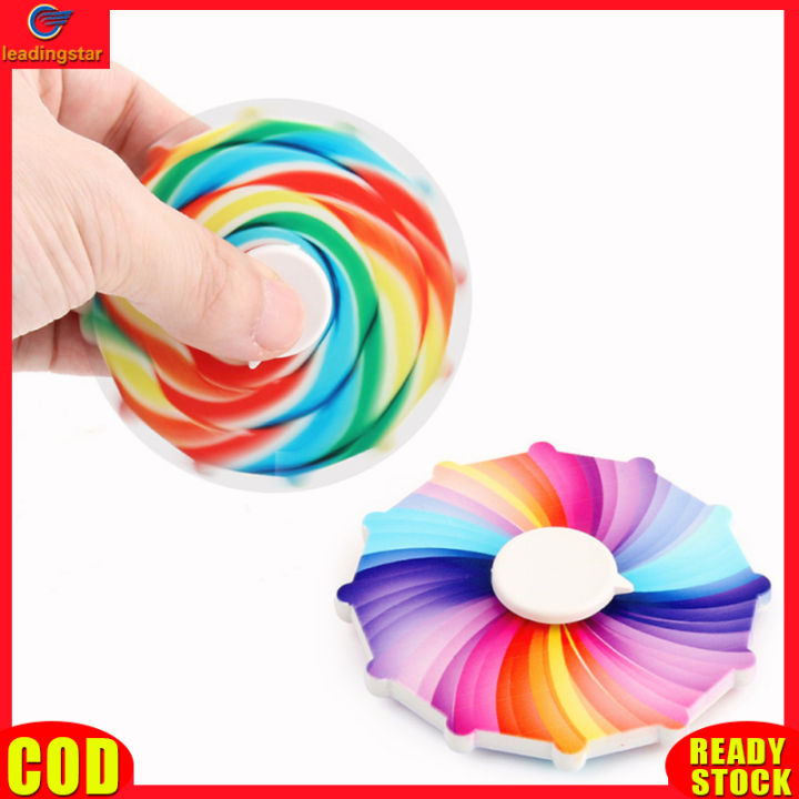 leadingstar-toy-new-rainbow-colored-fingertip-spinning-top-decompression-toy-gift-for-children