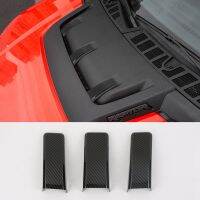 For 2021 2022 2023 Hood Scoop Cover Trim Accessories ABS Carbon Fiber