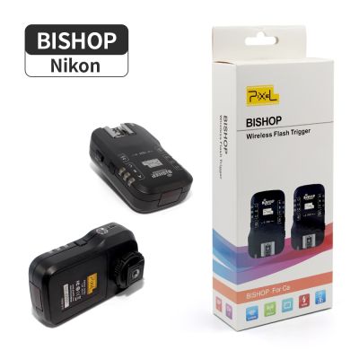 NIkon Set NIkon ชุด Nikon พิกเซลบิชอปไร้สายแฟลชทริกเกอร์ความเร็วสูงซิงค์เครื่องส่งสัญญาณสำหรับ Canon NIkon สตูดิโอถ่ายภาพวิทยุอุปกรณ์กล้องมีแฟลช