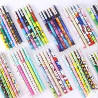 ปากกาเจล ปากกาสี 6แท่ง6สี พร้อมกล่อง ปากกาวาดรูป ปากกาตกแต่งใบงาน