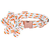 Unique Style Paws Easter Dog Collar Easter Egg Dog Collar with Flower Dog Collar for Large Medium Small Dog