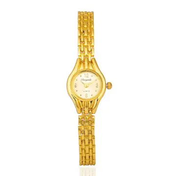 Casual on sale gold watch