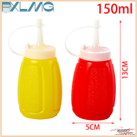 Follow Get More【PXLMG】 2PC 150/300mlsauce บีบขวดพลาสติกซอสมะเขือเทศเครื่องปรุงพร้อมฝา