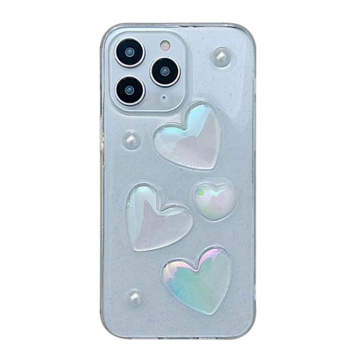 【5AceShop 】สำหรับ iPhone 14 Pro Love เคสโทรศัพท์ TPU อีพ็อกซี่