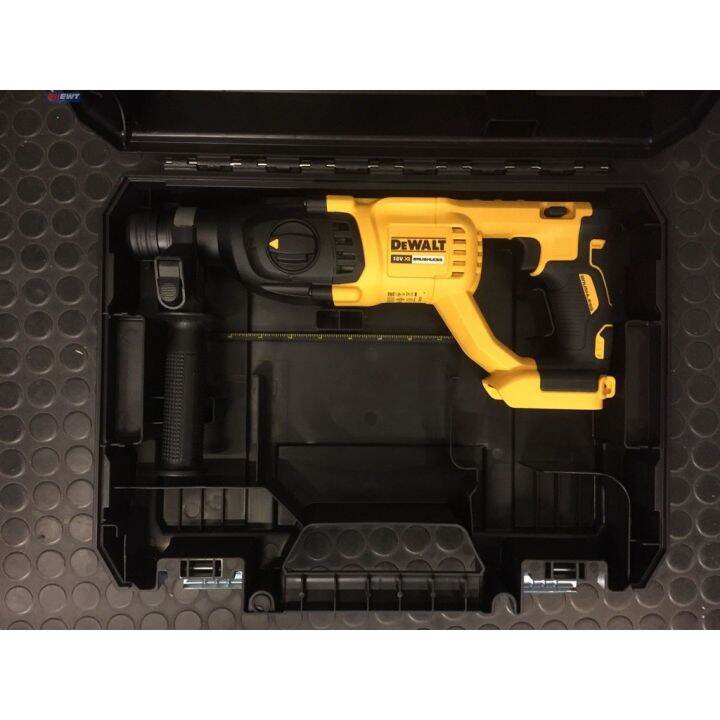 dewalt-dch133nt-สว่านโรตารีไร้สาย-3-ระบบ-18v-brushless-ปรับซ้าย-ขวา-พร้อมกล่องพลาสติก-เครื่องเปล่า-ประกัน-3-ปี