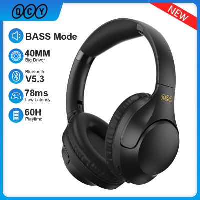 ZZOOI New QCY H2 Bluetooth 5.3 Earphone BASS HIFI Stereo Headset 78ms Low Latency Wireless Headphone for Music Gaming 60-Hour Playtime