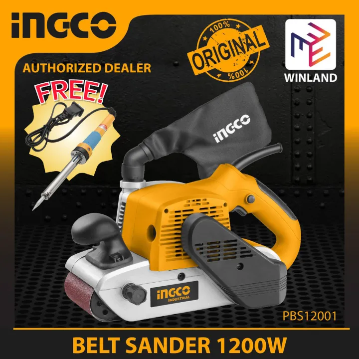INGCO by Winland Belt Sander 1200W with FREE Soldering Iron PBS12001
