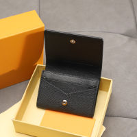 Top Quality Luxury Design Genuine Leather Credit Card Business Card Holder Wallet Mini With Gift Box Free Shipping Fast Delivery