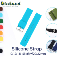10มม. 12มม. 14มม. 16มม. 18มม. 20มม. 22มม. 24มม. สายนาฬิกาข้อมือซิลิโคนที่ปลดออกได้อย่างรวดเร็วกันน้ำอะไหล่ Tali Jam Tangan Karet สปอร์ตสายอ่อนอุปกรณ์นาฬิกาสำหรับผู้ชาย