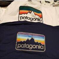 ♀ฮูดดี้☋Patagonia Pata เดินทางทุกวันนอกคู่ผ้าฝ้ายกลางแจ้งกับแขนสั้น