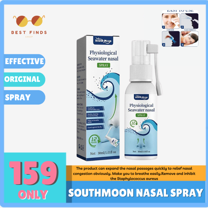 South Moon Physiological Seawater Nasal Spray Gentle Cleaning ...