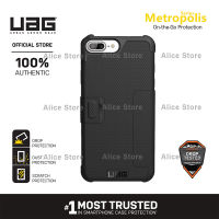 UAG Metropolis Series Phone Case for iPhone 7 Plus / iPhone 8 Plus with Anti-drop Protective Case Cover - Black