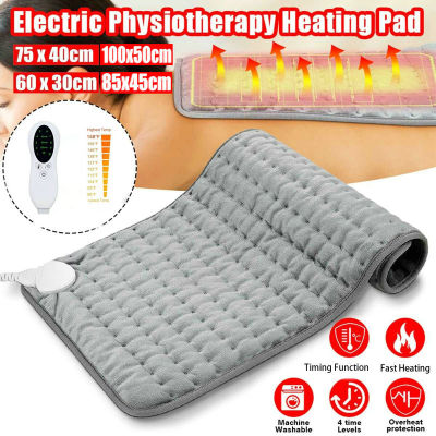 10-Level Electric Heating Warming Pad Heat Therapy ซักทําความสะอาดได้ สําหรับกายภาพบําบัดร่างกายมนุษย์ Body Pain Relief Timer เกียร์สําหรับบรรเทาอาการปวดกล้ามเนื้อแขน ผ้าห่มไฟฟ้าทําความร้อนช่วยบรรเทาอาการปวด ผ่อนคลาย ลดอาการออฟฟิศซินโดรม แผ่นประคบร้อนไฟฟ้