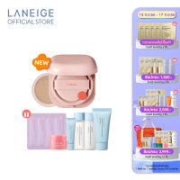 [สูตรใหม่] LANEIGE Neo Cushion Glow SPF 50 PA+++ (15g. ตลับจริง+ รีฟิล) ลาเนจ นีโอ คุชชั่น สูตรโกลว์ บางเบา ผิวโกลว์ใส ไม่ติดแมสก์