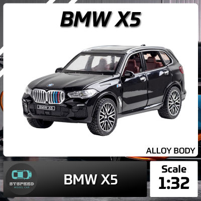 โมเดลรถเหล็ก BMW X5 ขนาด 1/32 มีไฟหน้าไฟท้าย มีเสียง เปิดประตูได้ โมเดลรถยนต์ รถเหล็กโมเดล โมเดลรถ