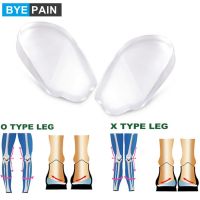 ℡ 1Pair Orthopedic Insoles Shoe Inserts for Women/Men Medial Lateral Heel Wedge Lift Silicone Pads Corrective O/X Type Leg