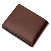 6.6 Free Shipping ONGKIR Mens Wallet FM01 Plain Short Fold Synthetic Leather Wallet 6 Card Slots NO BOX