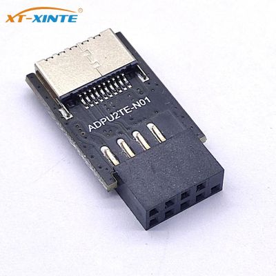 Motherboard USB2.0 9Pin to TYPE-C A-KEY Front Connector Converter USB3.2 TYPE-E Interface Header Adapter USB 2.0 Extender Card