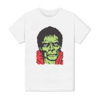 Mens เสื้อยืดสีขาว-ฮาโลวีน MICHAEL Jackson-Undead เพลง