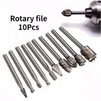 10 Piece / Woodworking Rotary File / Milling Cutter / High Speed Steel Rotary File / Metal Grinding Head