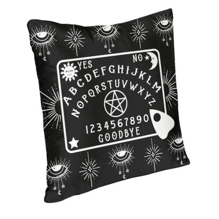 ouija-spirit-board-ของตกแต่งโซฟาบ้านปลอกหมอนแม่มดลึกลับคาถา-evi-eye-หมอนอิงทรงสี่เหลี่ยมจัตุรัส40x40cm-เคส