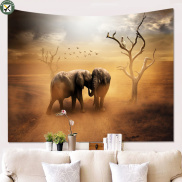 Boupower new 3d Wild Animal Pattern Painting Wall Cloth Tapestry Colorful