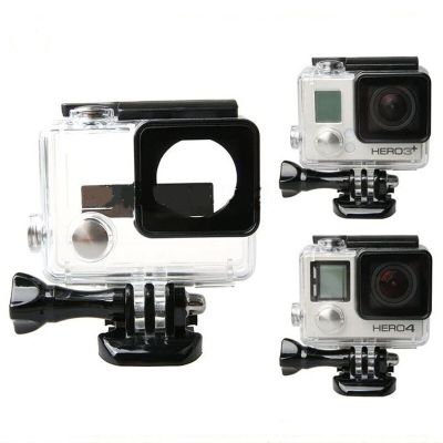 เคสกระเป๋ากล้องกันน้ำใต้น้ำสำหรับ Go Pro ฮีโร่4เคสสำหรับ Gopro Hero 4 3 + Plus อุปกรณ์เสริมกล้อง