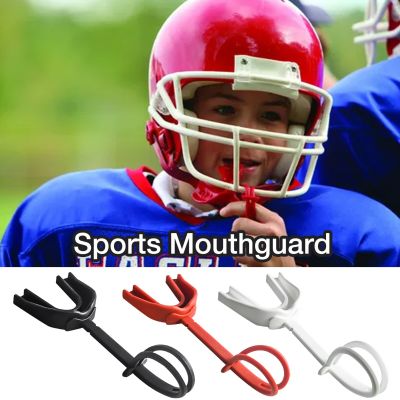 For Guard Sports Mouth Braces Caps [hot]Sports Football Guard Youth Rugby Soft Protective Mouthguard Teeth Silica Lanyard Teeth