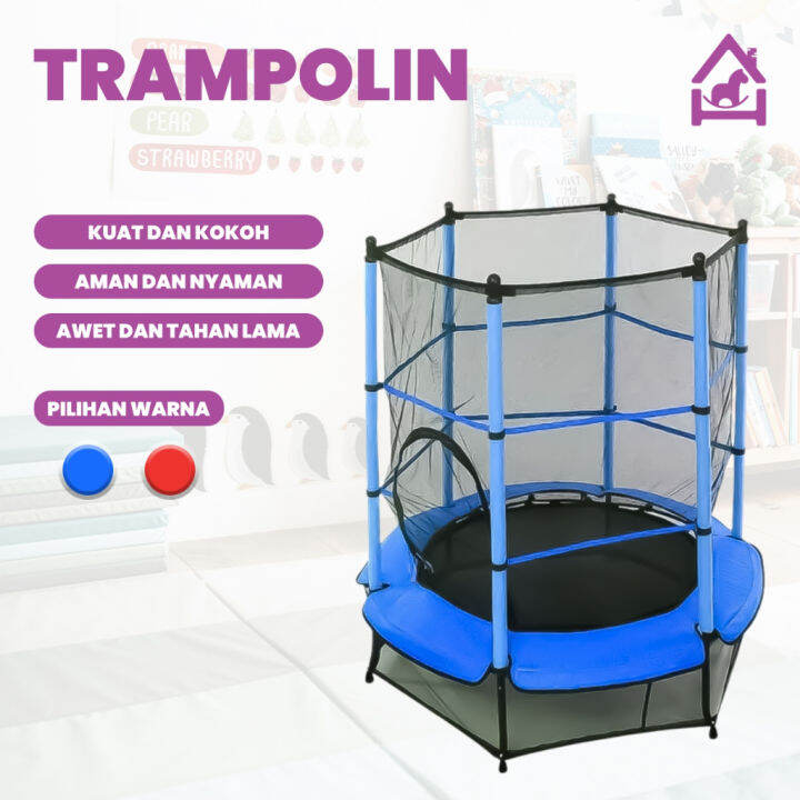 SPEEDS Trampolin anak 55 Trampoline Mainan Anak 0673 Lazada Indonesia
