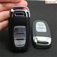 【☊HOT☊】 qiukekang81481 Pinecone เคสกุญแจรถ Audi Q5 Q7 A5 A4 A4l A8 A6 Quattro Key 3ปุ่มอะไหล่กรอบที่ห้อยกุญแจรถ