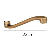 24CM22CM Longer Faucet Spout Bath Faucet Shower Single Cold Mop Faucet Antique Brushed