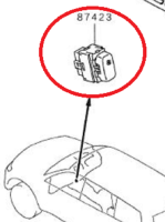 สวิทช์พัดลมแอร์หลัง Pajero ปาเจโร่ Mitsubishi  มิตซู แท้ เบิกศูนย์ รหัส 7845A006