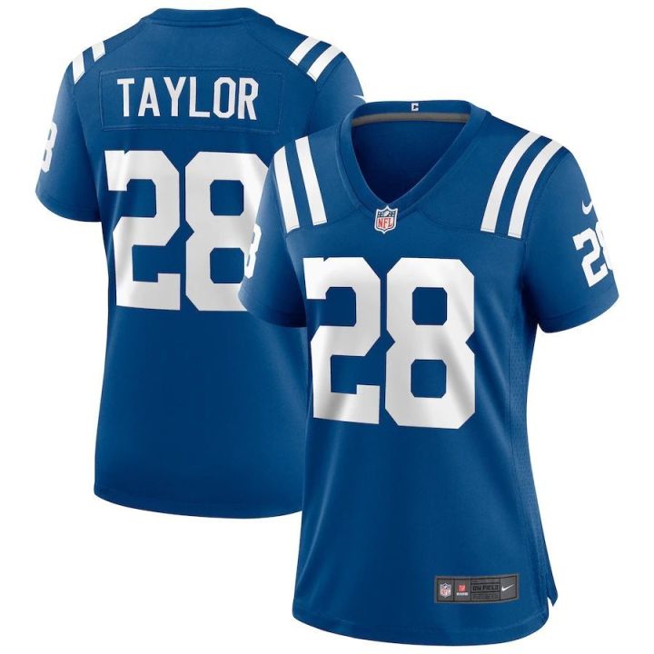 high-quality-womens-nfl-jersey-sportswear-clothing-indianapolis-colts-taylor-game-player-jersey-short-sleeve-shirt-waist-tight