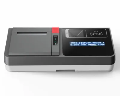 สแกนเนอร์ระบบแอนดรอยด์ POS ลงทะเบียนเงินสดเครื่องคิดเงินพีโอเอสหน้าจอสัมผัสขนาด11.6นิ้ว80มม. เครื่องพิมพ์ใบเสร็จ NFC VFD