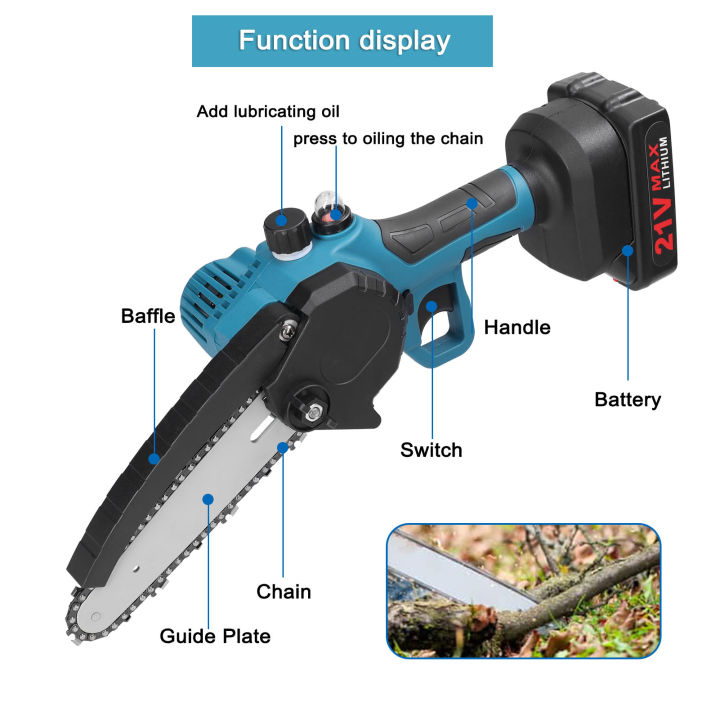 21v-4inch-6inch-portable-electric-pruning-saws-small-wood-spliting-chainsaw-brush-motor-woodworking-tool-for-garden-orchard