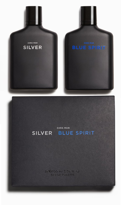 ZARA MAN SILVER + BLUE SPIRIT 100 ML EACH | Lazada PH